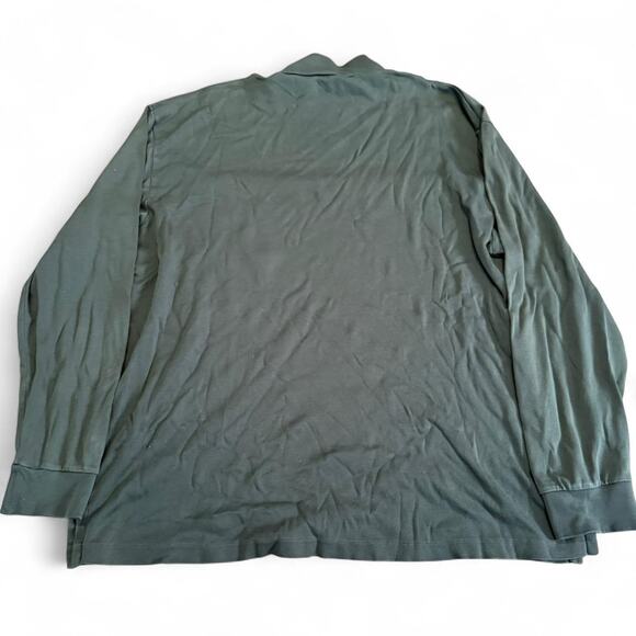 Polo Golf Ralph Lauren Long Sleeve Pullover Mock Neck 100% Pima Active Shirt SzL - Picture 4 of 8